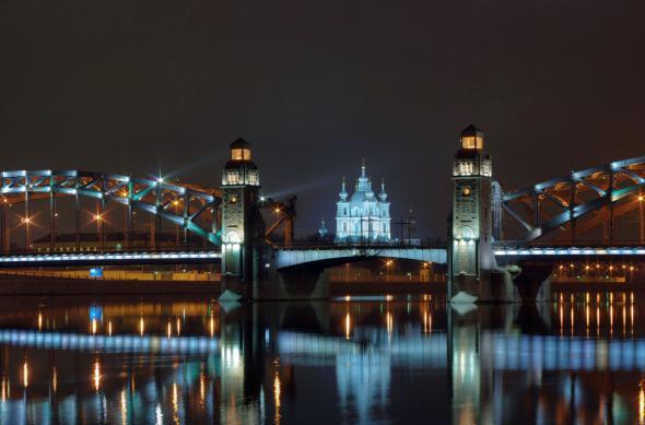 Самый красивый мост Питера - Большеохтинский