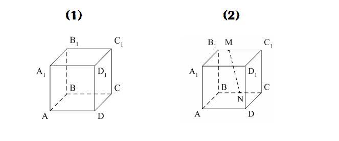 Abcda1b1c1d1 куб прямые a и b не перпендикулярны на рисунке