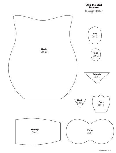 Выкройка подушка сова мастер-класс аппликация
