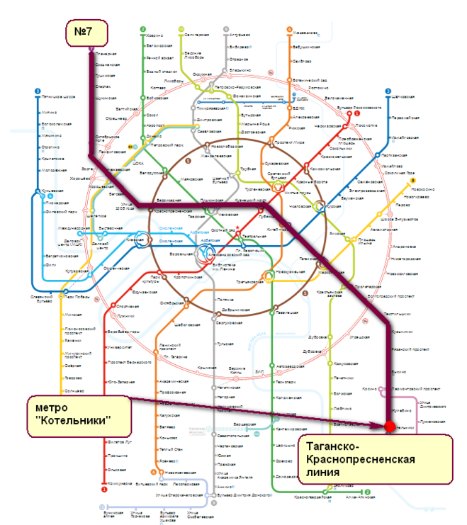 Ховрино метро на схеме метрополитена