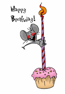 картинки с мышью (крысой) для поздравления с Днем Рождения