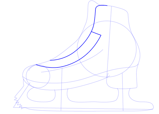рисунок коньки поэтапно карандашом