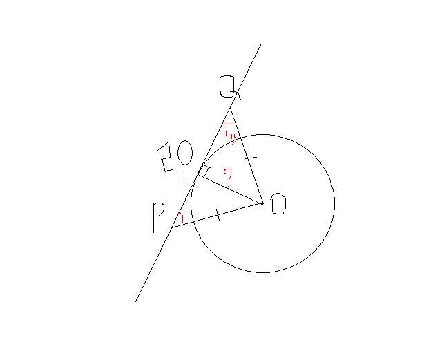 Касательная к окружности параллельна радиусу. Касательная угол 90. Точка 0 центр окружности на которой лежит точки р q и r. P И Q лежащие в круге.