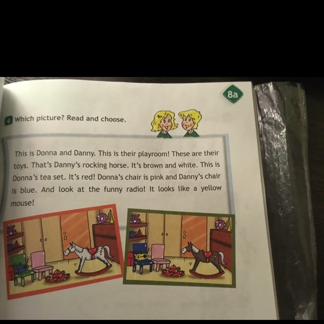 Read and choose 2 класс. Read and choose. Read and choose the picture 2 класс. Which picture. This is Donna and Danny this is their Playroom these are their Toys перевод на словах.