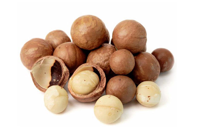 Орехи макадамия в скорлупе