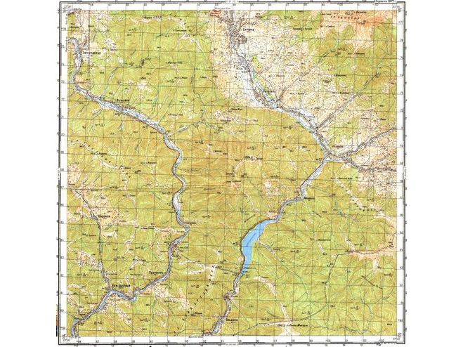 озеро Синевир на карте Украины