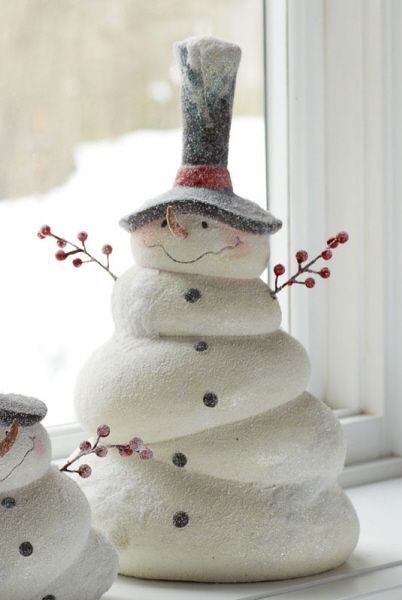 снеговик из соленого теста своими руками