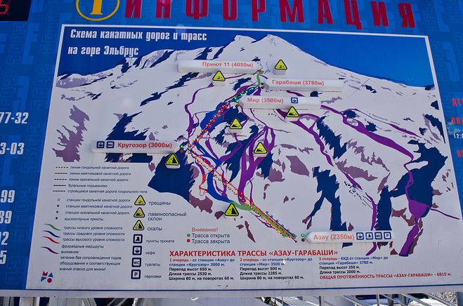 Карта горнолыжных трасс