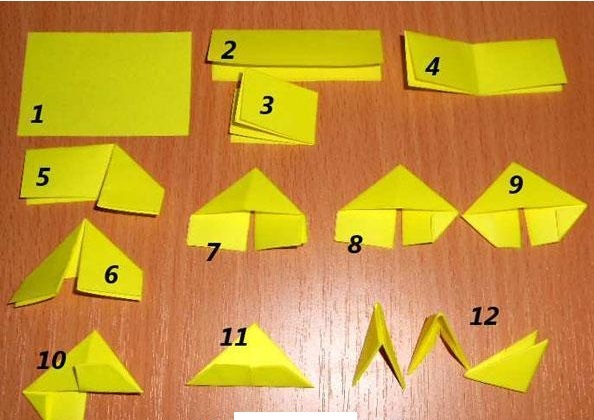 модульное оригами, как сделать модуль, часть