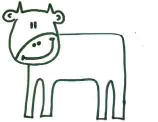 как рисовать корову 3