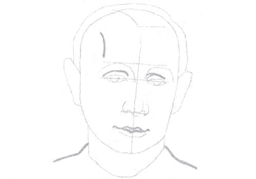 как нарисовать президента Путина1