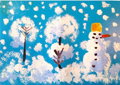 Красота зимы на фото в картинках, рисунках детей