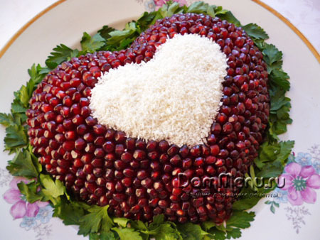 Салат Сердце ко Дню Святого Валентина