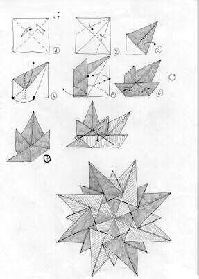 оригами звезда
