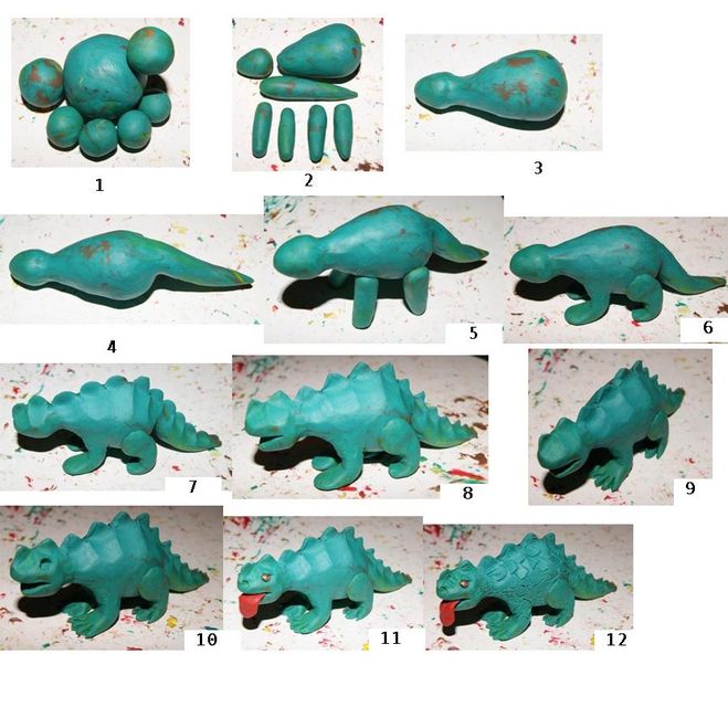 как лепить животных из пластилина