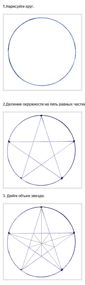 Как нарисовать звезду линейкой