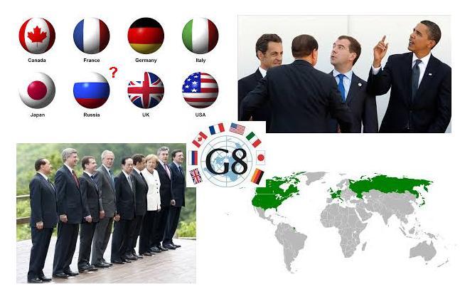 страны "большой восьмерки", "большая семерка", членство россии в G8, саммит G8 в июне 2015 в германии,аннексия крыма