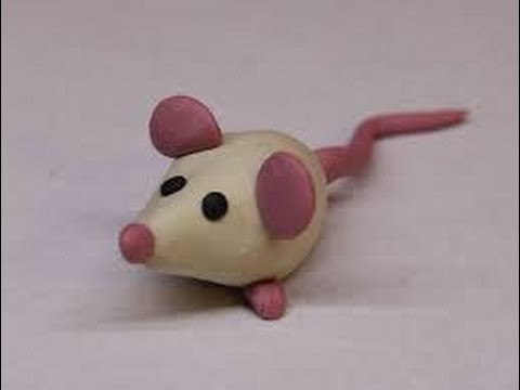 мышь, крыса из пластилина