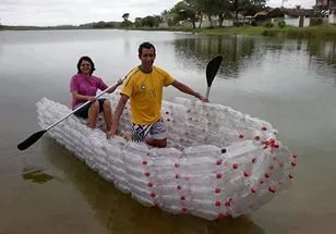 лодка из пластиковой бутылки