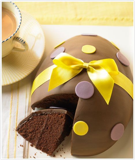 торт пасхальное яйцо с шоколадом