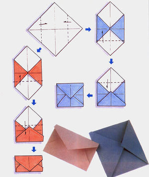 Как сделать конверт из листа бумаги формата А4 Как сделать конверт своими руками