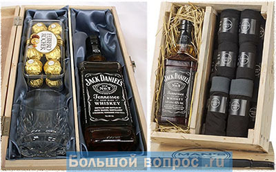 подарочный набор с алкоголем мужчине на 23 февраля