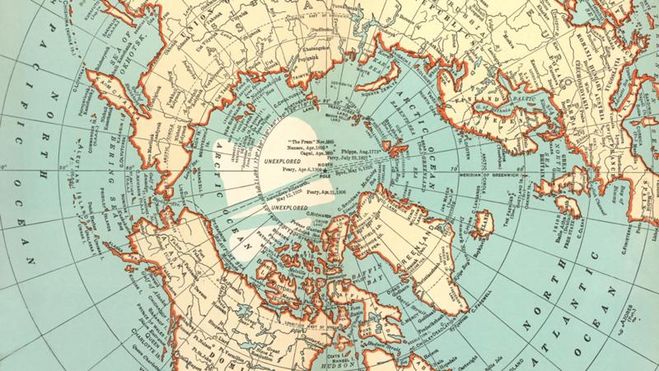 Карта Северного полюса