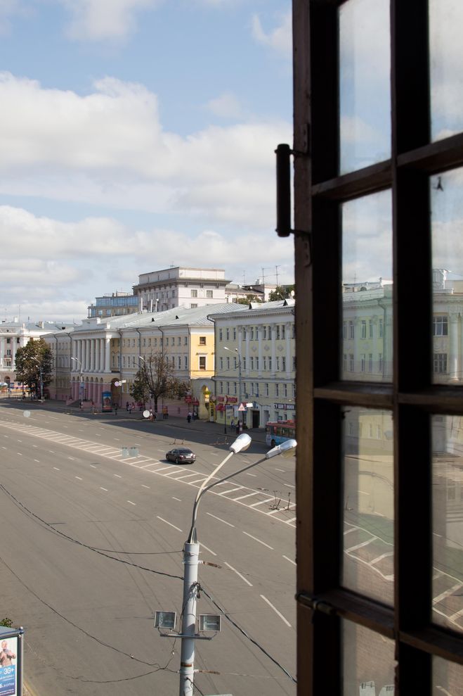 площадь Минина и Пожарского вид из кремля