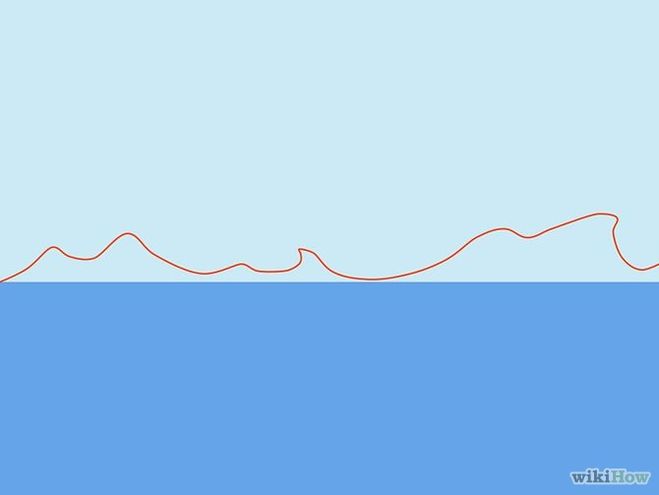 как нарисовать волны