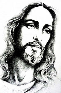 портрет с ликом Иисуса