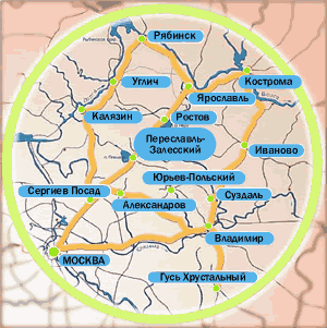 Золотое кольцо таблица. Города золотого кольца. Малое золотое кольцо. Золотое кольцо Росси на карте.