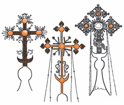 рисунок надглавные кресты карандашом своими руками