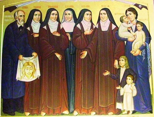 Святая Азели-Мари Мартен с семьёй