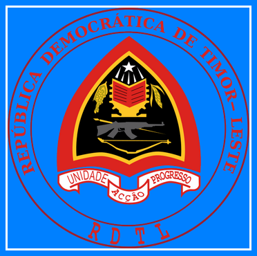 герб Восточного Тимора с Калашниковым