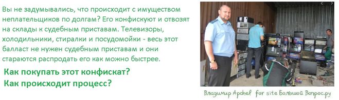 как покупать конфискат у банков, как сделать бизнес на конфискате, как выкупать конфискат у судебных приставов, где хранится конфискат