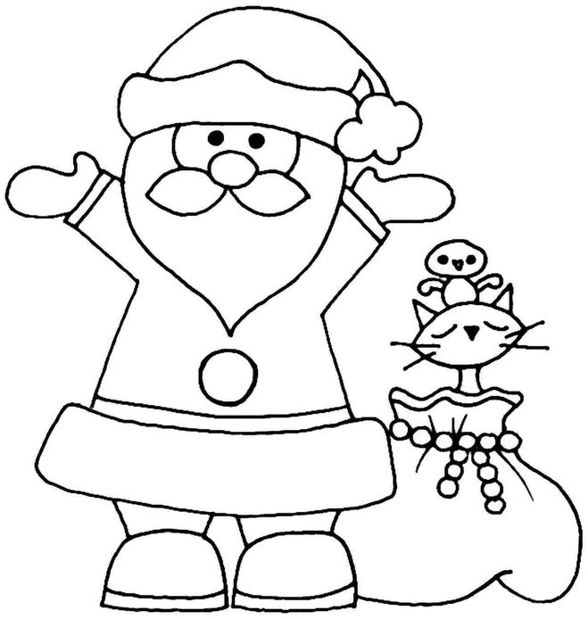 рисунок Деда Мороза