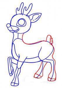 как рисовать оленя 5