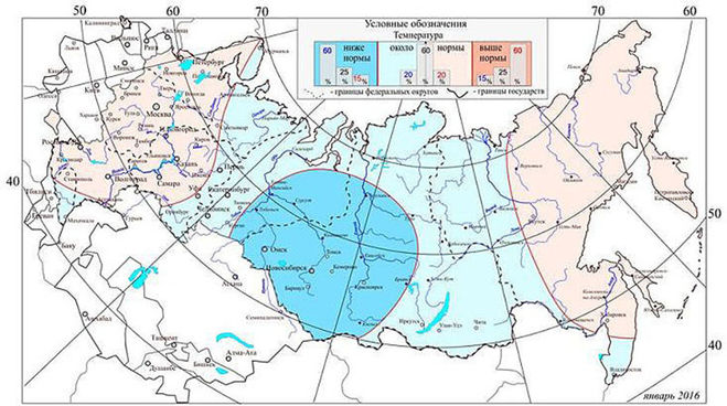 погода, россия, зима 2016, январь