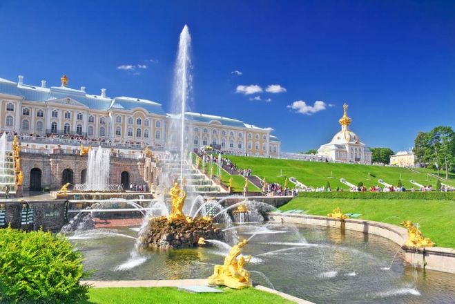 открытие фонтанов в Петергофе 2018