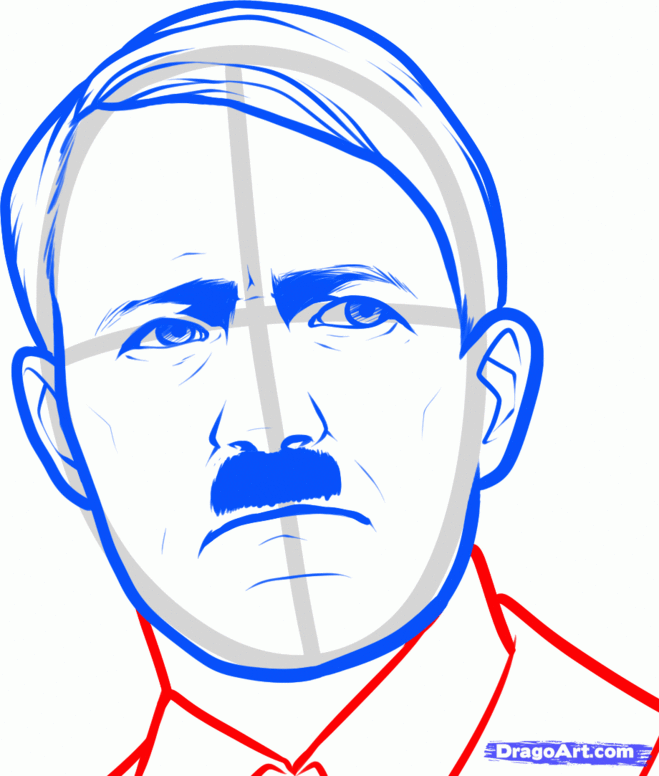 Нарисовать портрет Гитлера