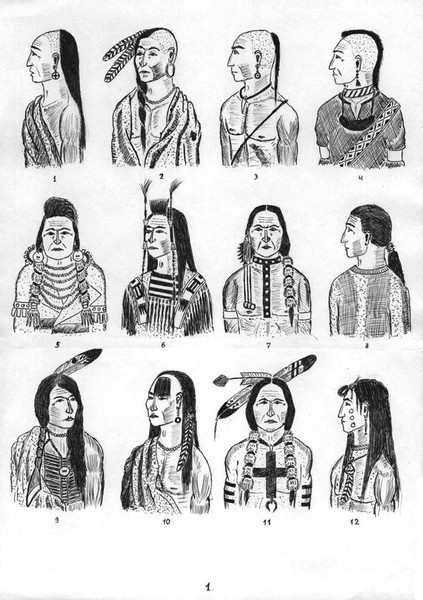 прически древних индейцев