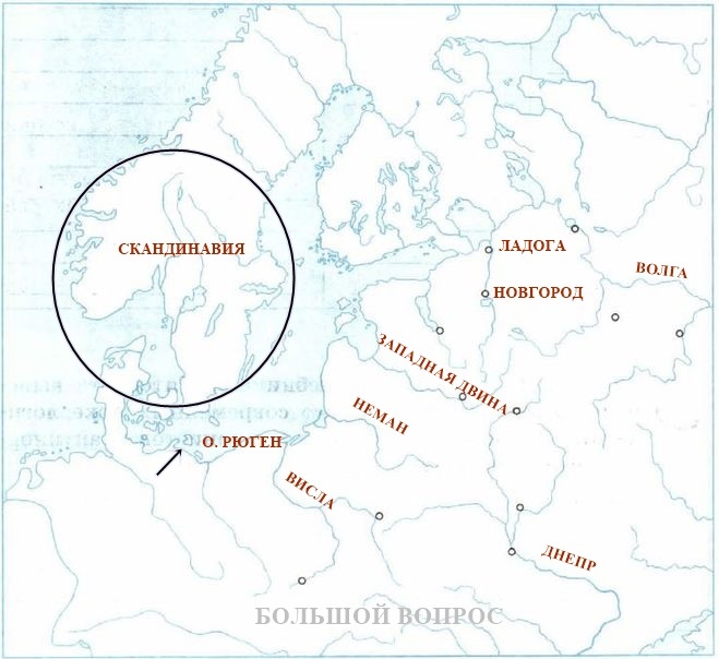 Контурная карта скандинавские горы