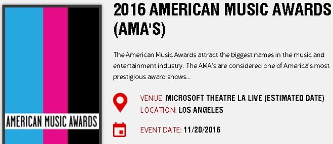 American Music Awards - 2016.