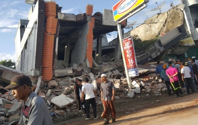 Землетрясение в индонезии 7.12.2016