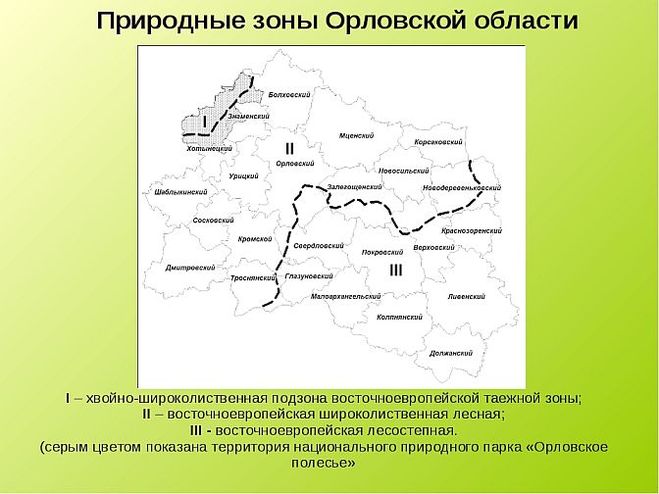 Карта водоемов орловской области