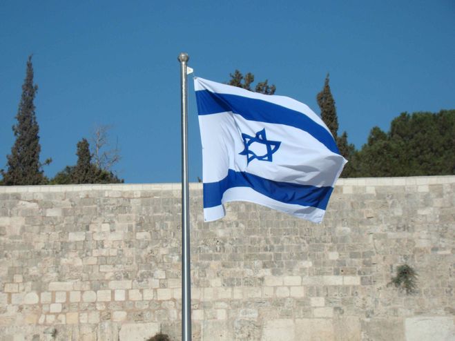 Израиль, флаг Израиля,территория  Израиля,спорная территория, стена плача
