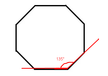 Угол правильного 8 угольника. 8 Угольник углы. Чертеж 8 угольника. Правильный 8ми угольник.