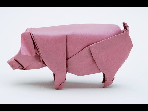 как сделать кабана свинью из бумаги, шаблоны и мастер-классы