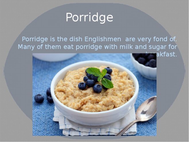 Porridge in spanish