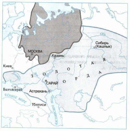 На какие государства распалась золотая орда карта